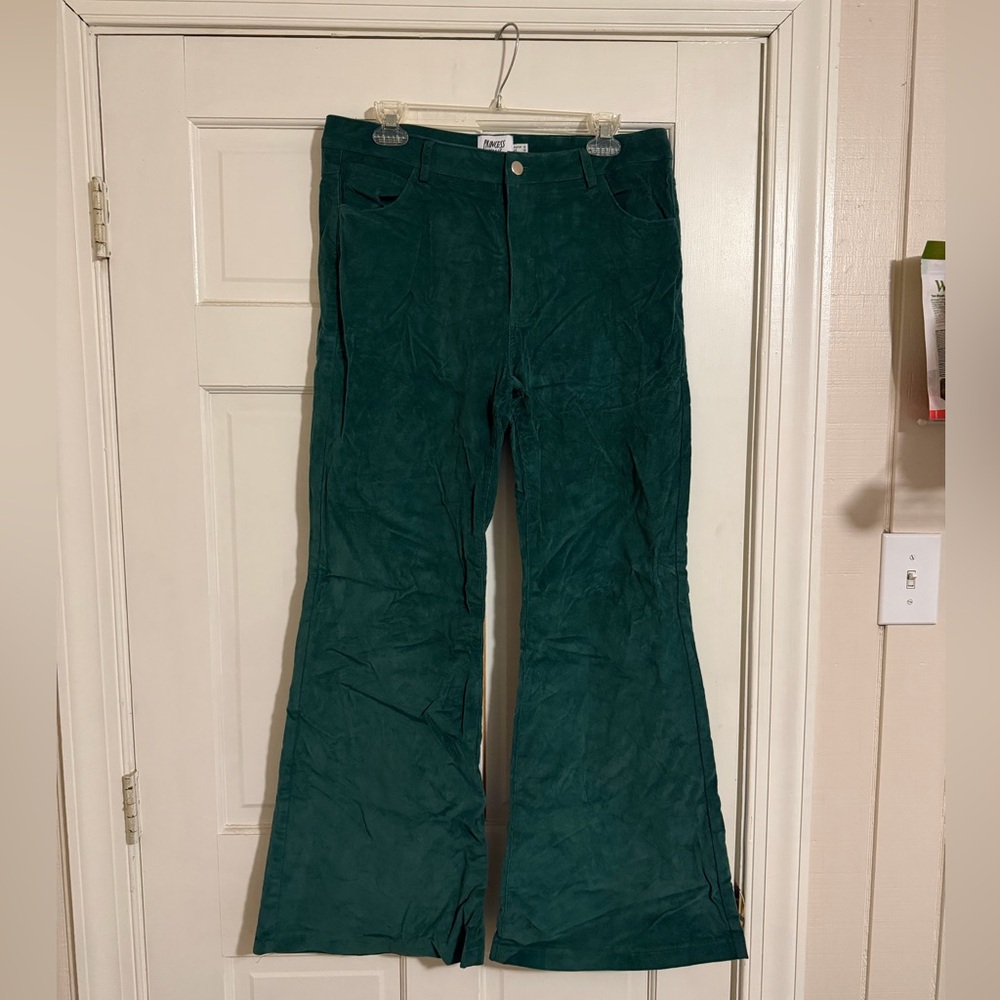 Princess Polly Deep Green bootcut flare Jeans
